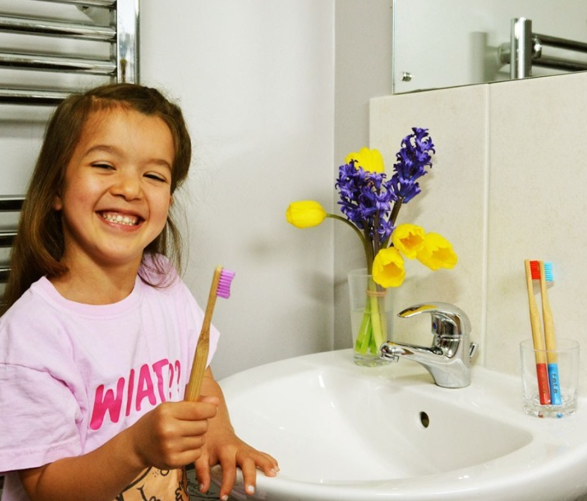 מברשת שיניים במבוק לילדים